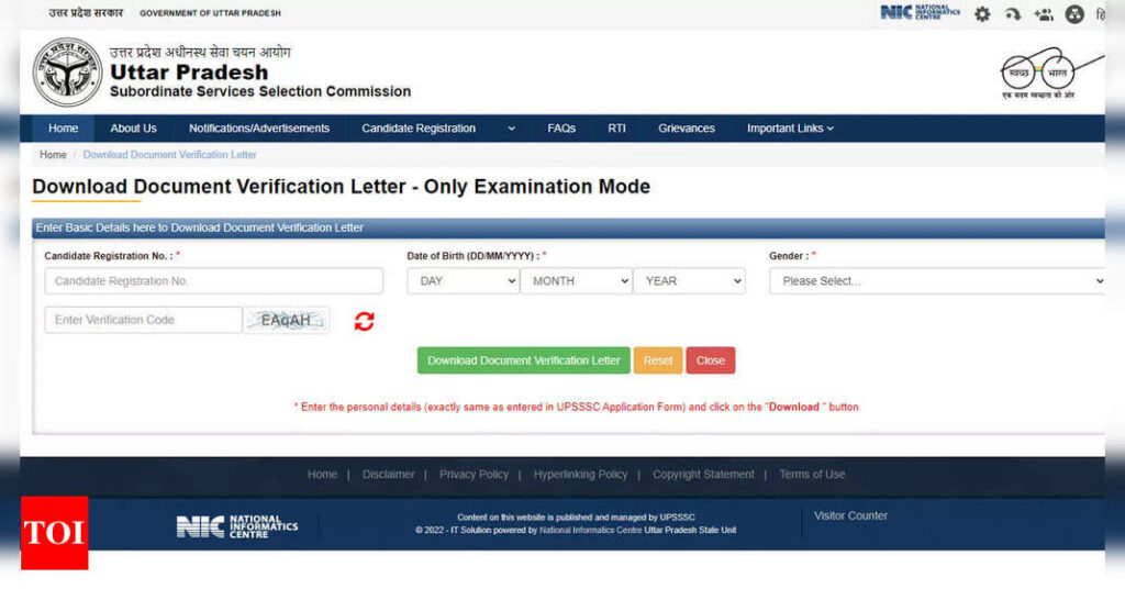 UPSSSC releases document verification schedule for Forest Guard Recruitment 2022