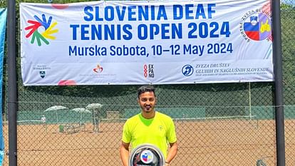 Prithvi Sekhar won the title in Slovenia Deaf Tennis Open